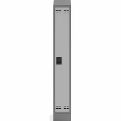 Safco Single Continuous Metal Locker Base Addition, 11.7w x 16d x 5.75h, Gray