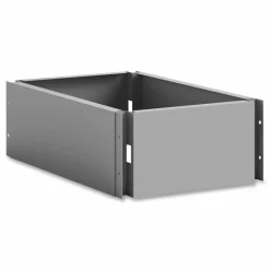 Safco Single Continuous Metal Locker Base Addition, 11.7w x 16d x 5.75h, Gray