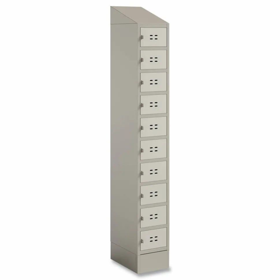 Safco Single Continuous Metal Locker Base Addition, 11.7w x 16d x 5.75h, Tan