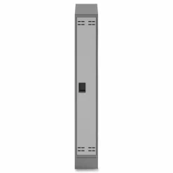 Safco Single Sloped Metal Locker Hood Addition, 12w x 18d x 6h, Gray