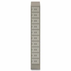 Safco Single Sloped Metal Locker Hood Addition, 12w x 18d x 6h, Tan