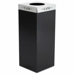 Safco Square-Fecta Lid, Cans, Silver
