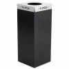 Safco Square-Fecta Lid, Paper, Silver