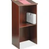 Safco Stand-Up Lectern, Mahogany