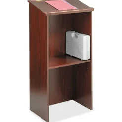 Safco Stand-Up Lectern, Mahogany