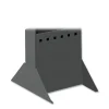Safco Steel Base for Magazine Rack, 10w x 14d x 5.25h, Black