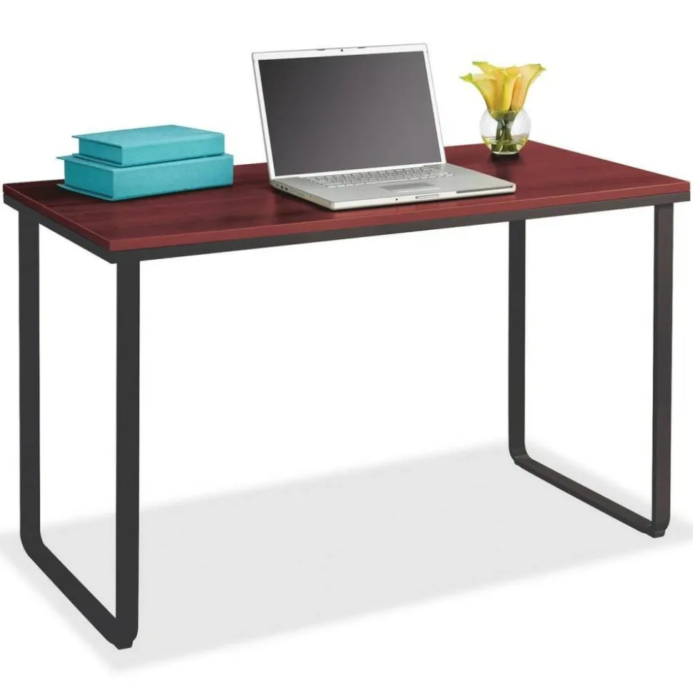 Safco Steel Workstation - Laminated Rectangle Top - U-shaped Base - 47.25" Table Topx 24" Table Top Depth - 1943CY