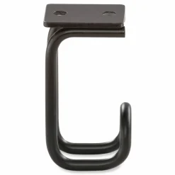 Safco Table Hooks, 1.25 x 1.75 x 3.25, Black, 24/Pack