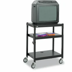 Safco 36"-Tall Height-Adjustable Audio/Visual Cart