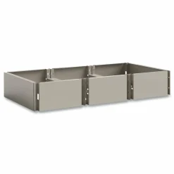 Safco Triple Continuous Metal Locker Base Addition, 35w x 16d x 5.75h, Tan