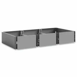 Safco Triple Continuous Metal Locker Base Addition, 35w x 16d x 5.75h, Gray