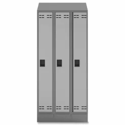Safco Triple Sloped Metal Locker Hood Addition, 36w x 18d x 6h, Gray