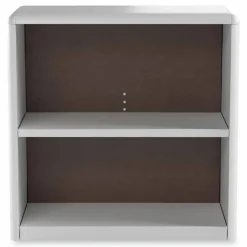 Safco ValueMate Economy Bookcase, Two-Shelf, 31.75w x 13.5d x 28h, Gray