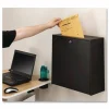 Safco Wall-mounted Inter-department Locking Mailbox, 12" x 7 3/4" x 18", Black
