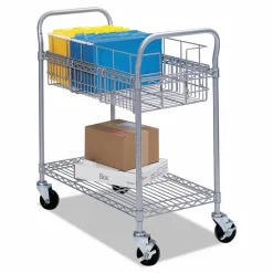 Safco Wire Mail Cart, 38 1/2