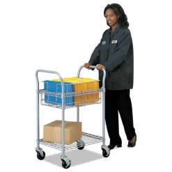 Safco Wire Mail Cart, 38 1/2