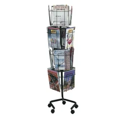 Safco Wire Rotary Literature Display, 61 1/4