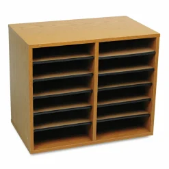 Safco Wood Adjustable Organizer, 16 1/8