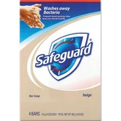 Safeguard Deodorant Bar Soap, Light Scent, 4 oz, 48/Carton