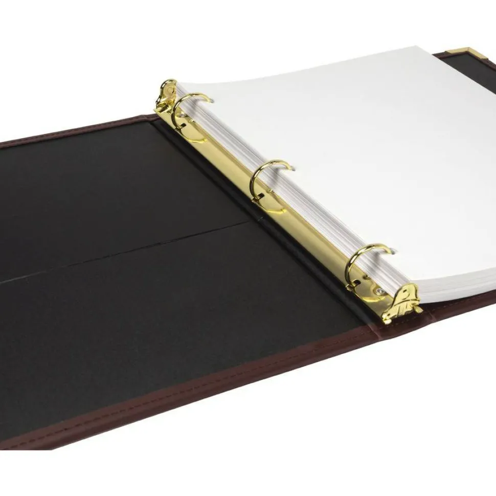 Samsill Classic Collection Ring Binder, 3 Rings, 1" Capacity, 11 x 8.5, Burgundy