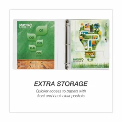 Samsill Earth's Choice Insertable Vue 3-Ring Binder, 1