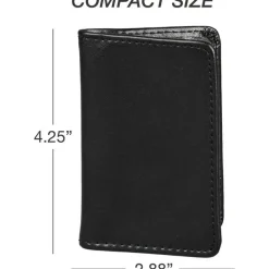 Samsill Regal Carrying Case (Wallet) Business Card - Black