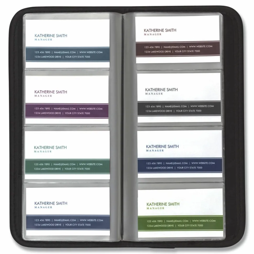 Samsill Sterling Professional Business Card Holder
