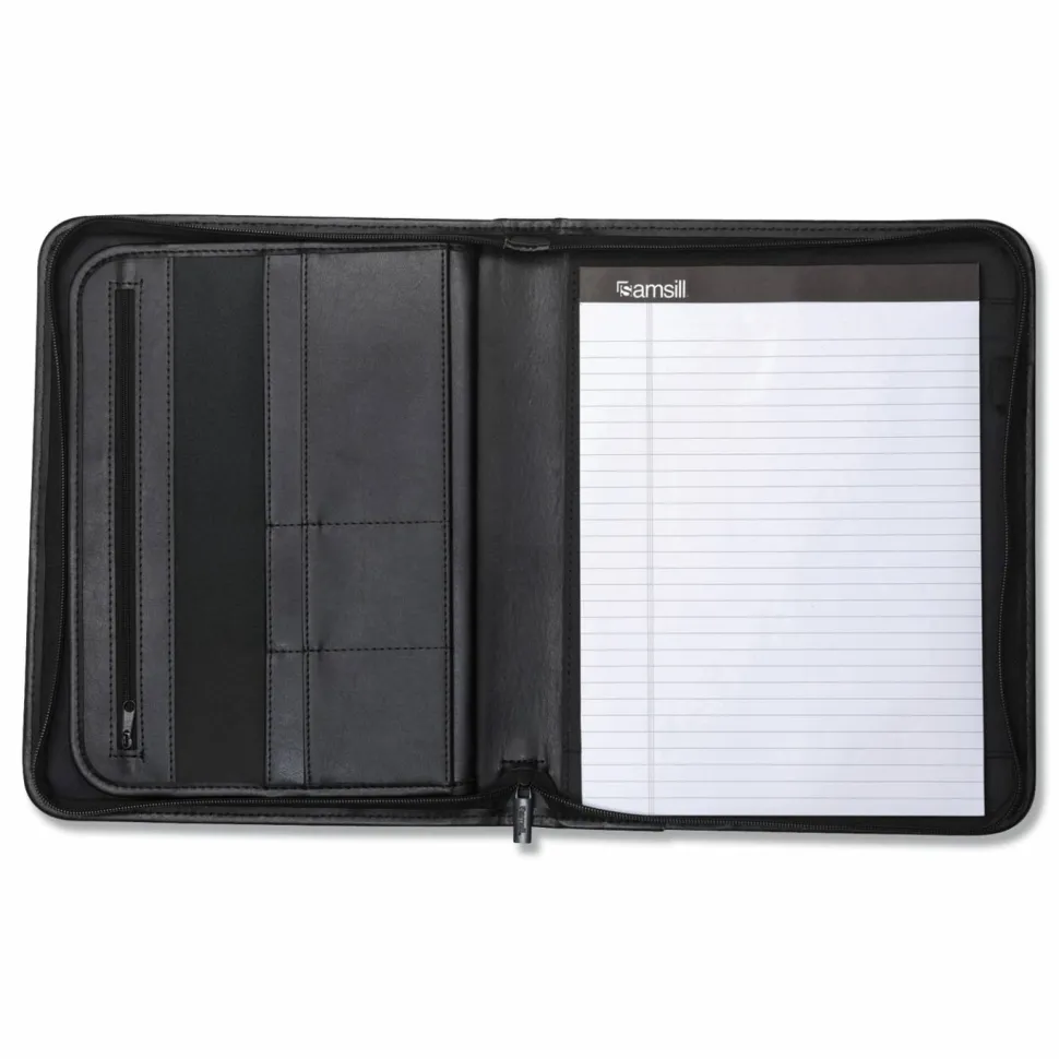 Samsill Vinyl Pad Holder, 8 1/2" x 11", Black