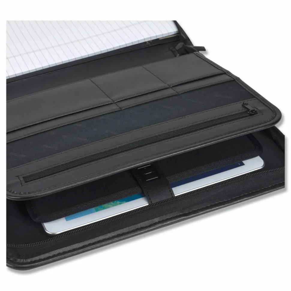 Samsill Vinyl Pad Holder, 8 1/2" x 11", Black