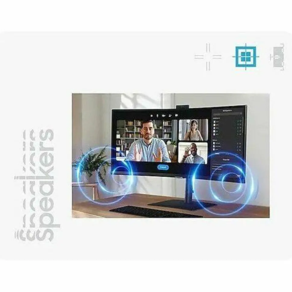 Samsung ViewFinity S6 S34C654VAN 34" Class Webcam UW-QHD Curved Screen LCD Monitor - 21:9 - Black