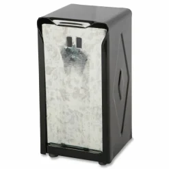 San Jamar Tabletop Napkin Dispenser, Tall Fold, 3.75 x 4 x 7.5, Black
