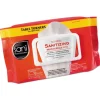 Sani Professional Table Turners No-Rinse Sanitizing Multi-Surface Wipes, 9" x 8", 25.63 Oz, 72 Wipes Per Pack, Carton Of 12 Packs