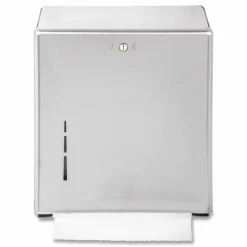 San Jamar C-Fold/Multifold Towel Dispenser, 11.38 x 4 x 14.75, Stainless Steel