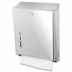 San Jamar C-Fold/Multifold Towel Dispenser, 11.38 x 4 x 14.75, Stainless Steel