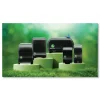 San Jamar Ecological Green Tissue Dispenser, 16.75 x 5.25 x 12.25, Black