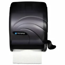 San Jamar Element Lever Roll Towel Dispenser, Oceans, 12.5 x 8.5 x 12.75, Black Pearl