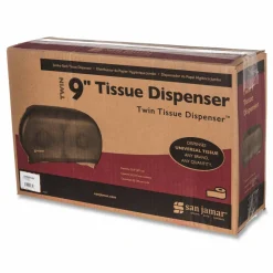 San Jamar Jumbo Bathroom Tissue Dispenser, Pearl Black
