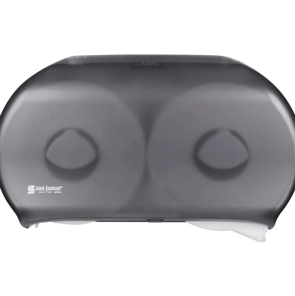 San Jamar Jumbo Bathroom Tissue Dispenser, Pearl Black
