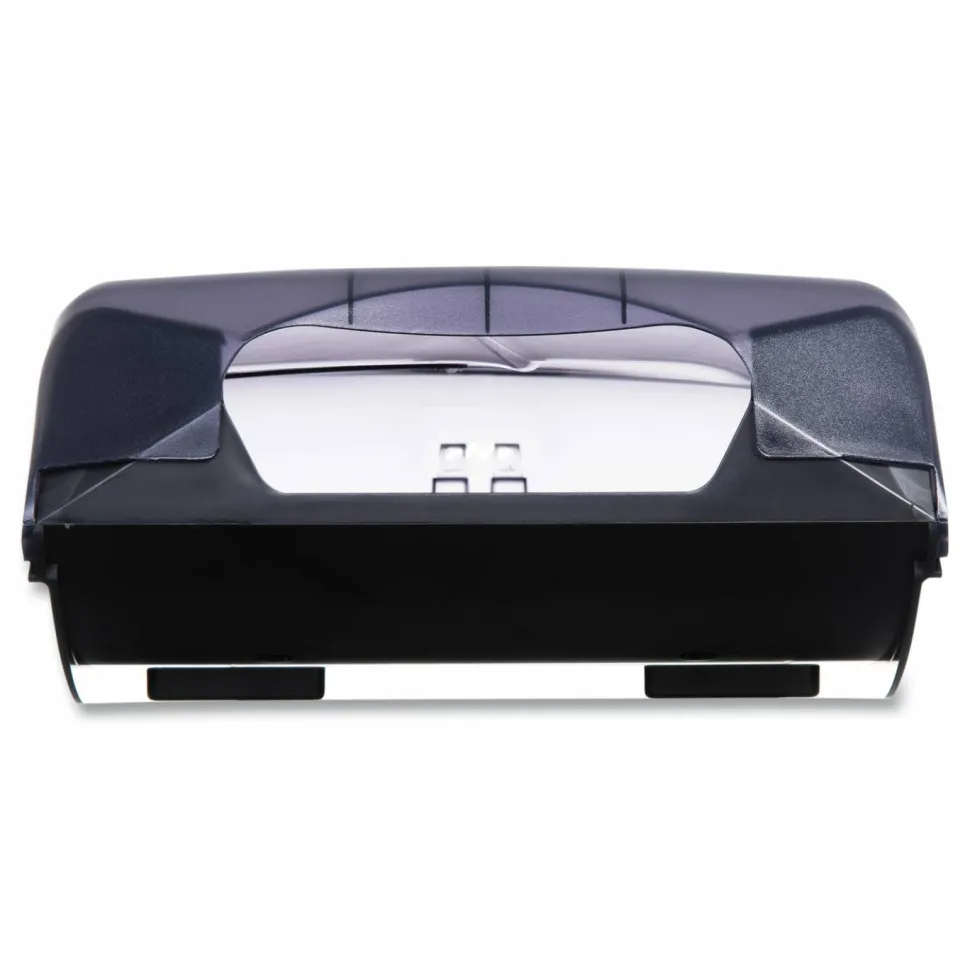 San Jamar Large Capacity Ultrafold Multifold/C-Fold Towel Dispenser, Oceans, 11.75 x 6.25 x 18, Transparent Black Pearl