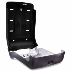 San Jamar Large Capacity Ultrafold Multifold/C-Fold Towel Dispenser, Oceans, 11.75 x 6.25 x 18, Transparent Black Pearl
