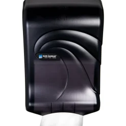 San Jamar Large Capacity Ultrafold Multifold/C-Fold Towel Dispenser, Oceans, 11.75 x 6.25 x 18, Transparent Black Pearl