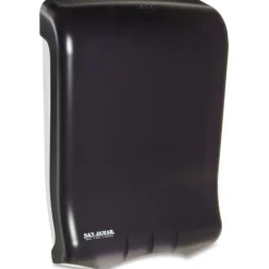 San Jamar Large Capacity Ultrafold Multifold/C-Fold Towel Dispenser, Classic, 11.75 x 6.25 x 18, Black Pearl