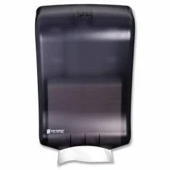 San Jamar Large Capacity Ultrafold Multifold/C-Fold Towel Dispenser, Classic, 11.75 x 6.25 x 18, Black Pearl