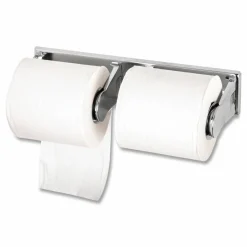 San Jamar Locking Bathroom Tissue Dispenser, Silver