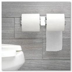 San Jamar Locking Bathroom Tissue Dispenser, Silver