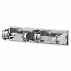 San Jamar Locking Bathroom Tissue Dispenser, Silver