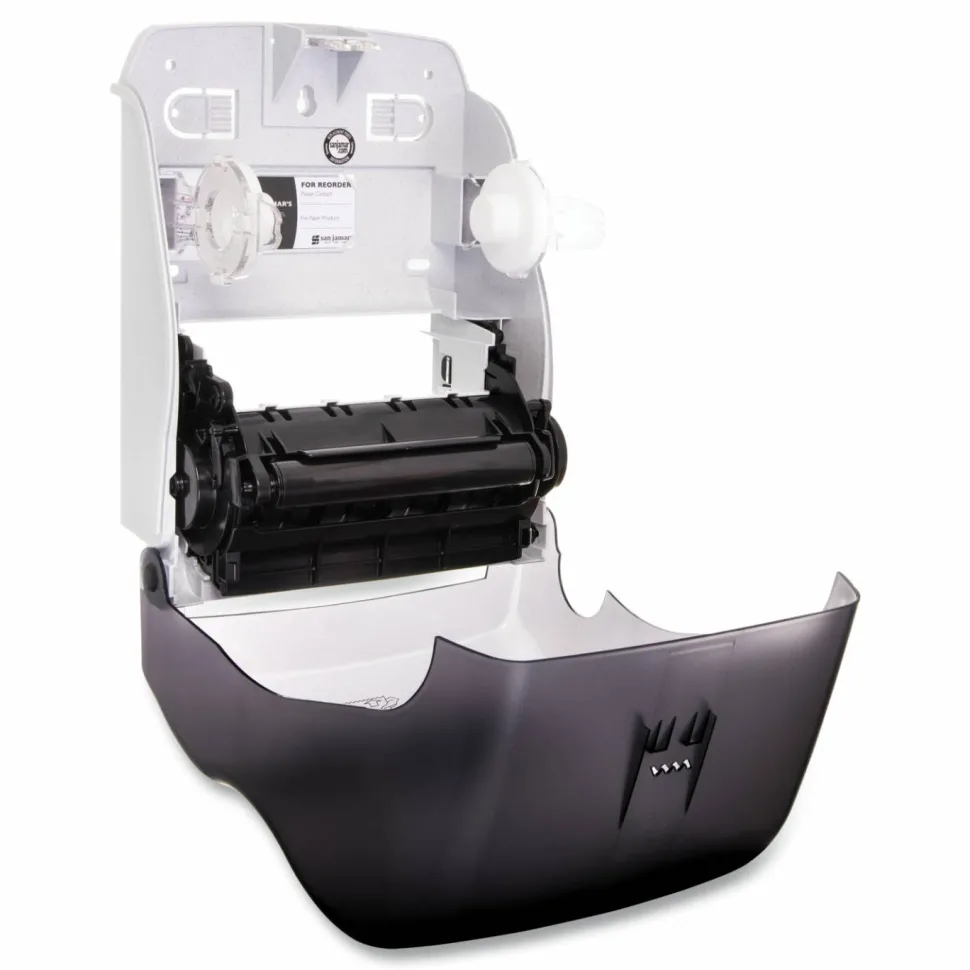 San Jamar Simplicity Mechanical Roll Towel Dispenser, 15.25 x 13 x 10.25, Black
