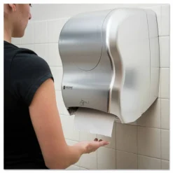 San Jamar Smart System with iQ Sensor Towel Dispenser, 16.5 x 9.75 x 12, Silver