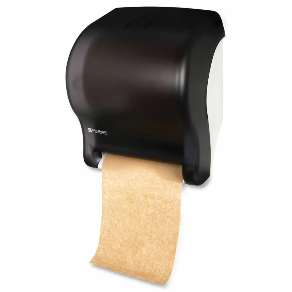 San Jamar Tear-N-Dry Eco Roll Paper Towel Dispenser, 14 7/16" x 11 3/4" x 9 1/8", Black