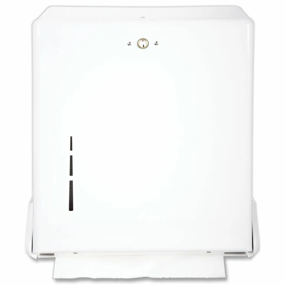 San Jamar True Fold C-Fold/Multifold Paper Towel Dispenser, 11.63 x 5 x 14.5, White